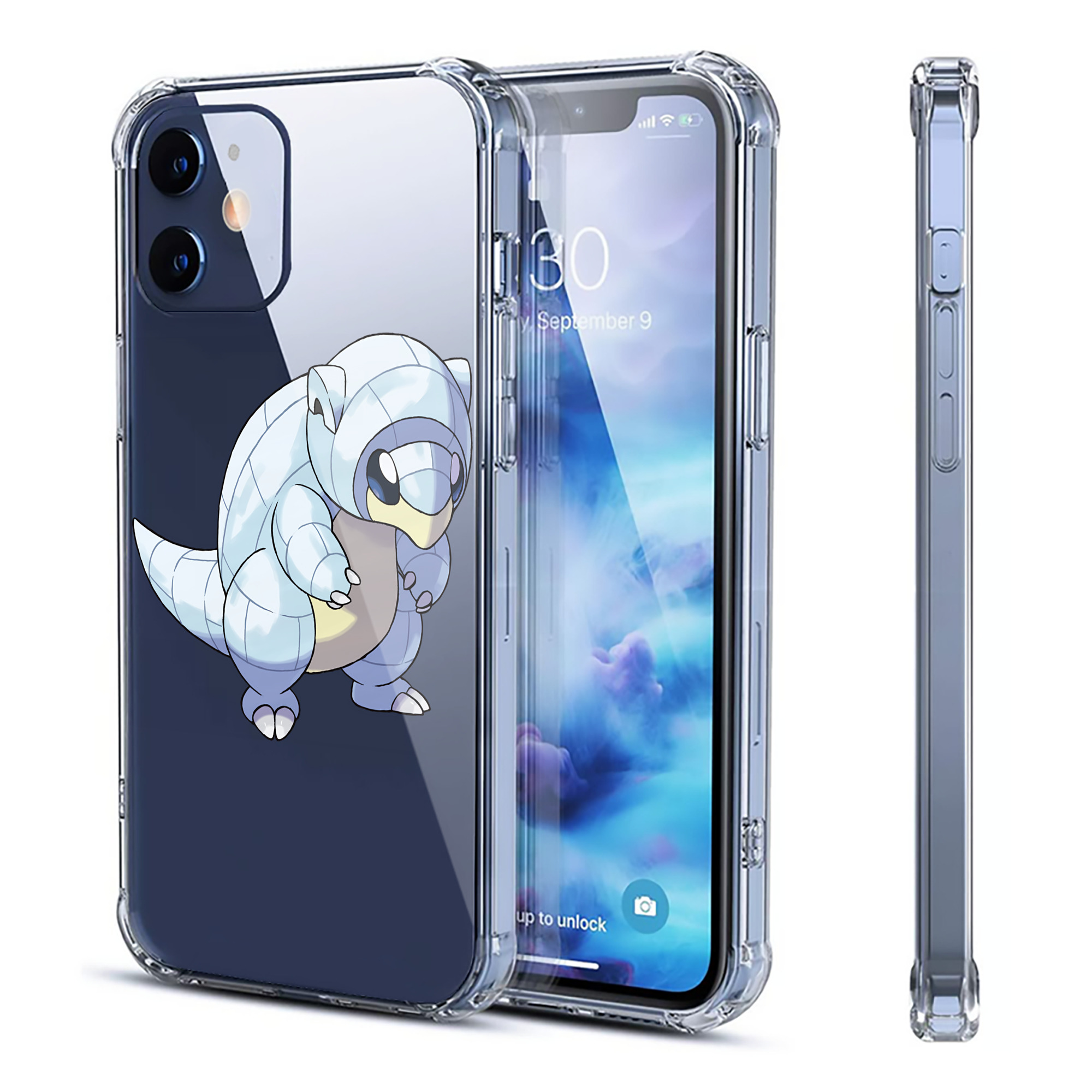 （画像用） ポケットモンスター Pokémon 【iPhone 12シリーズ対応】透明スマホケース（クリアソフトケース）